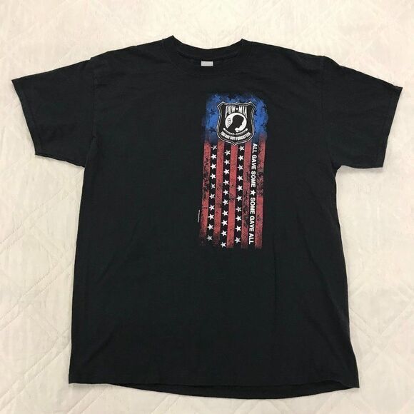 POW*MIA black‎ T shirt large - Picture 1 of 4